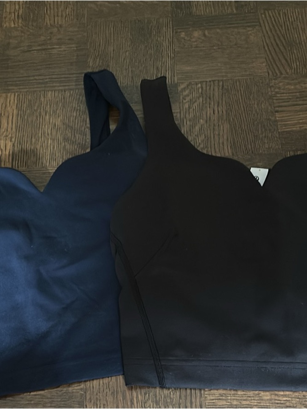 lululemon athletica Tank Top Duo wondertrain sweetheart in Black and Navy